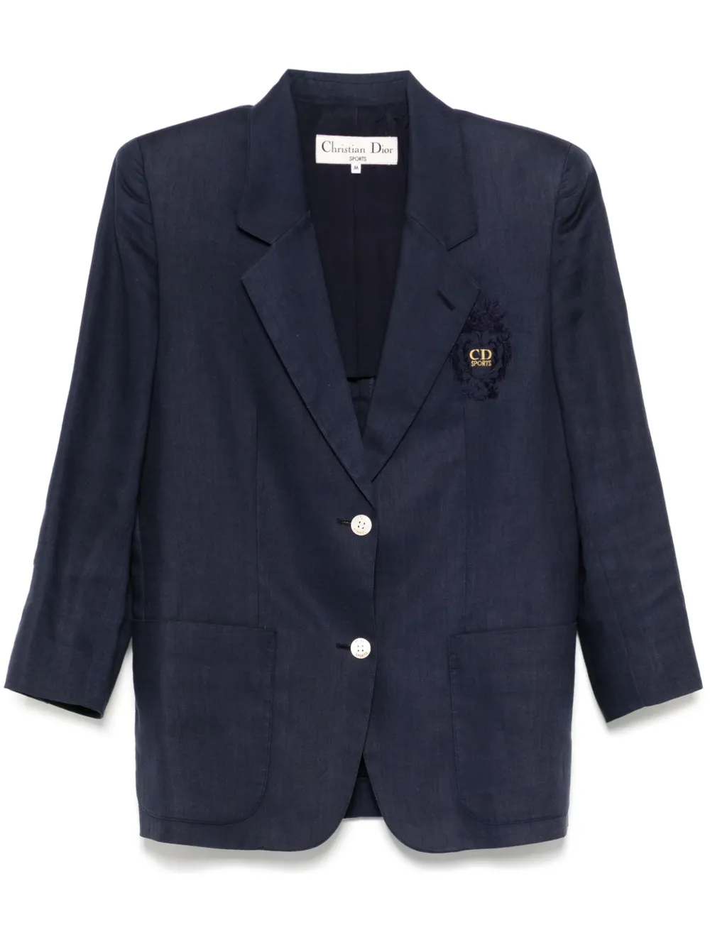 Christian Dior Pre-Owned 1990s シングルジャケット - ブルー Christian Dior Pre-Owned 1990s シングルジャケット - ブルー