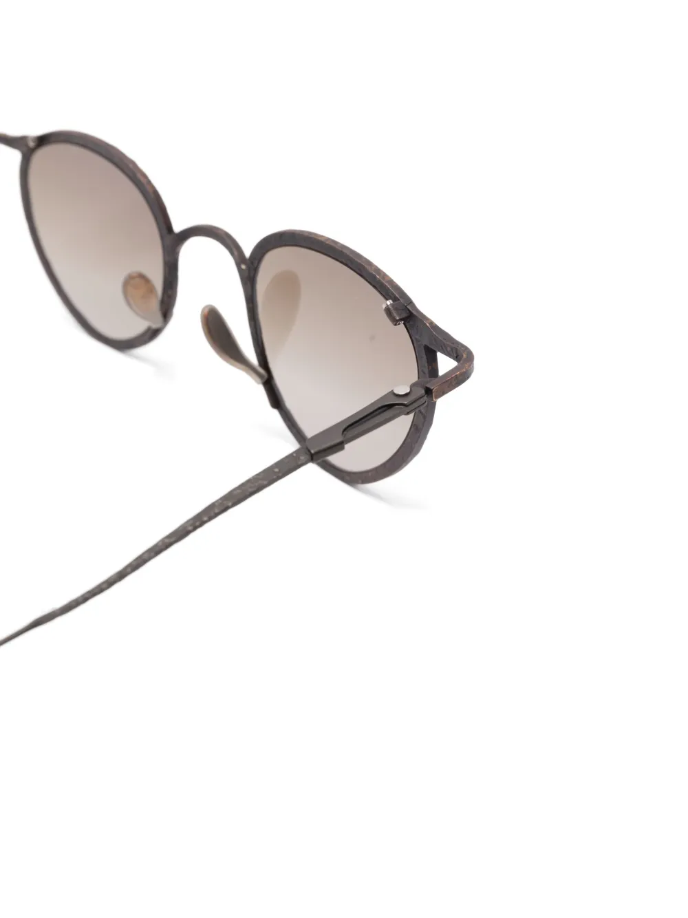 Ziggy Chen x Rigards zonnebril met rond montuur Bruin