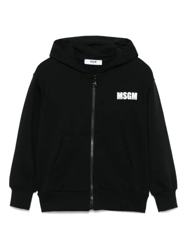 トップス MSGM MSGM Kids logo-embossed Sweatshirt | Black | FARFETCH