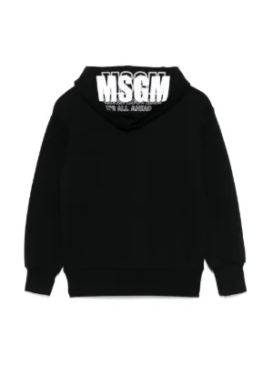 【美品】　MSGM キッズ(10Anni) 総柄ロゴ　アウター MSGM】 【【NEW】MSGM ブラッシュロゴ ロングスリーブTシャツ