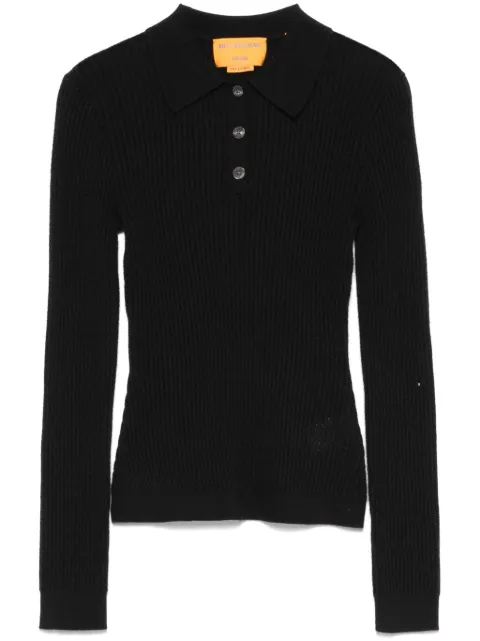 Guest In Residence Shrunken cashmere polo top