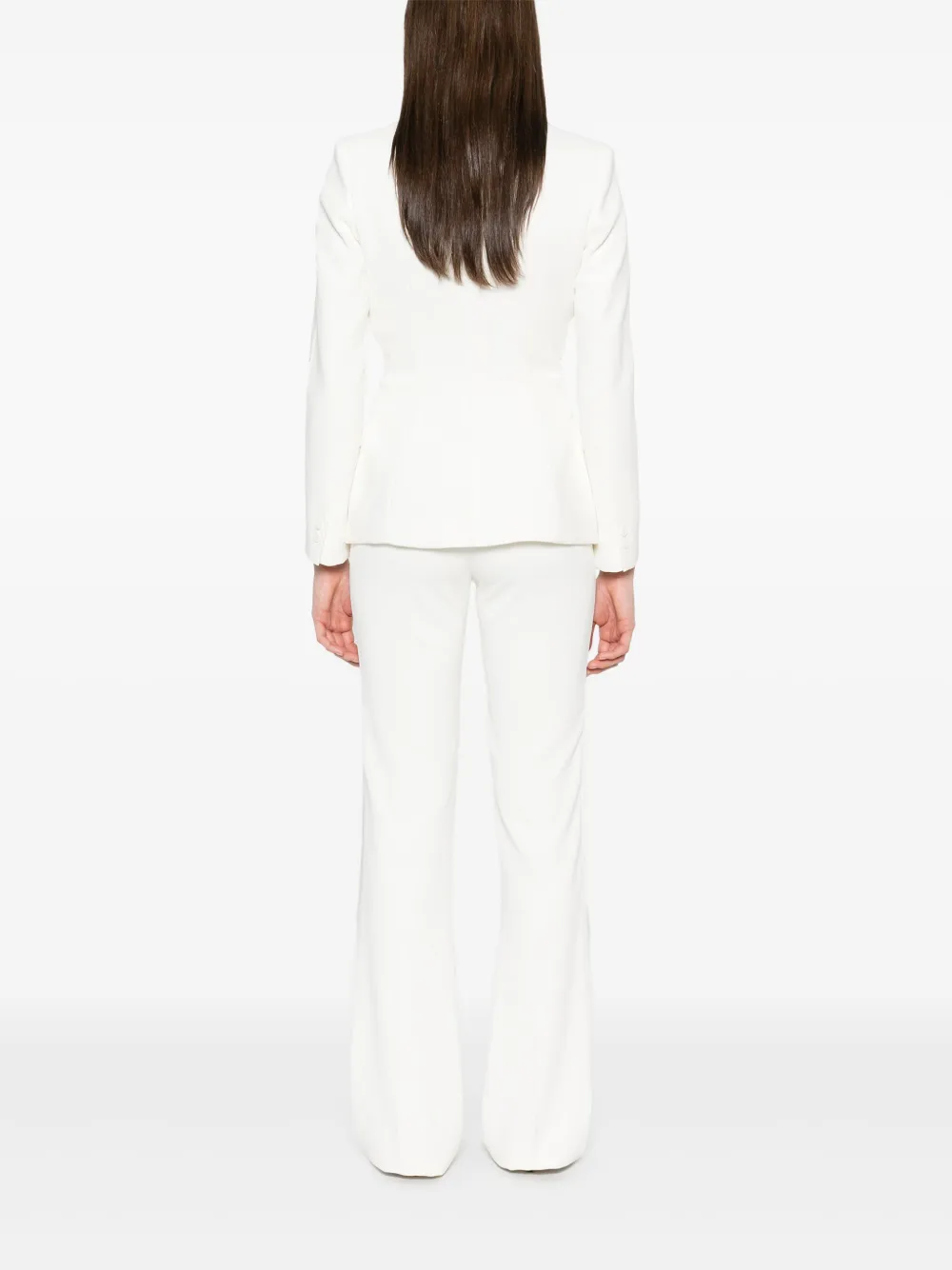 Elisabetta Franchi Pak met dubbele rij knopen Wit