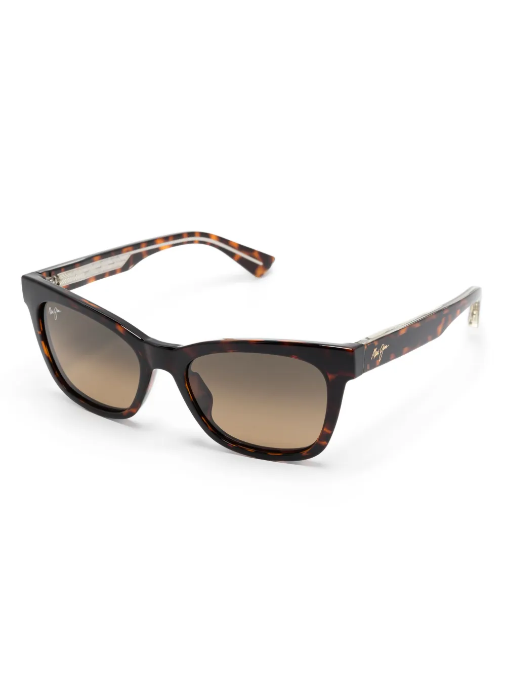 Maui Jim Zonnebril met vierkant montuur - Bruin