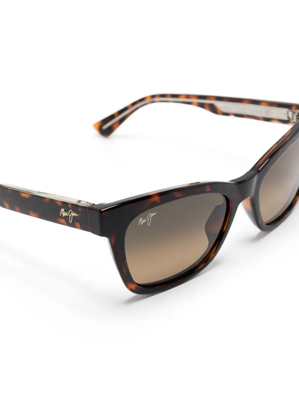 Maui Jim Zonnebril met vierkant montuur Bruin