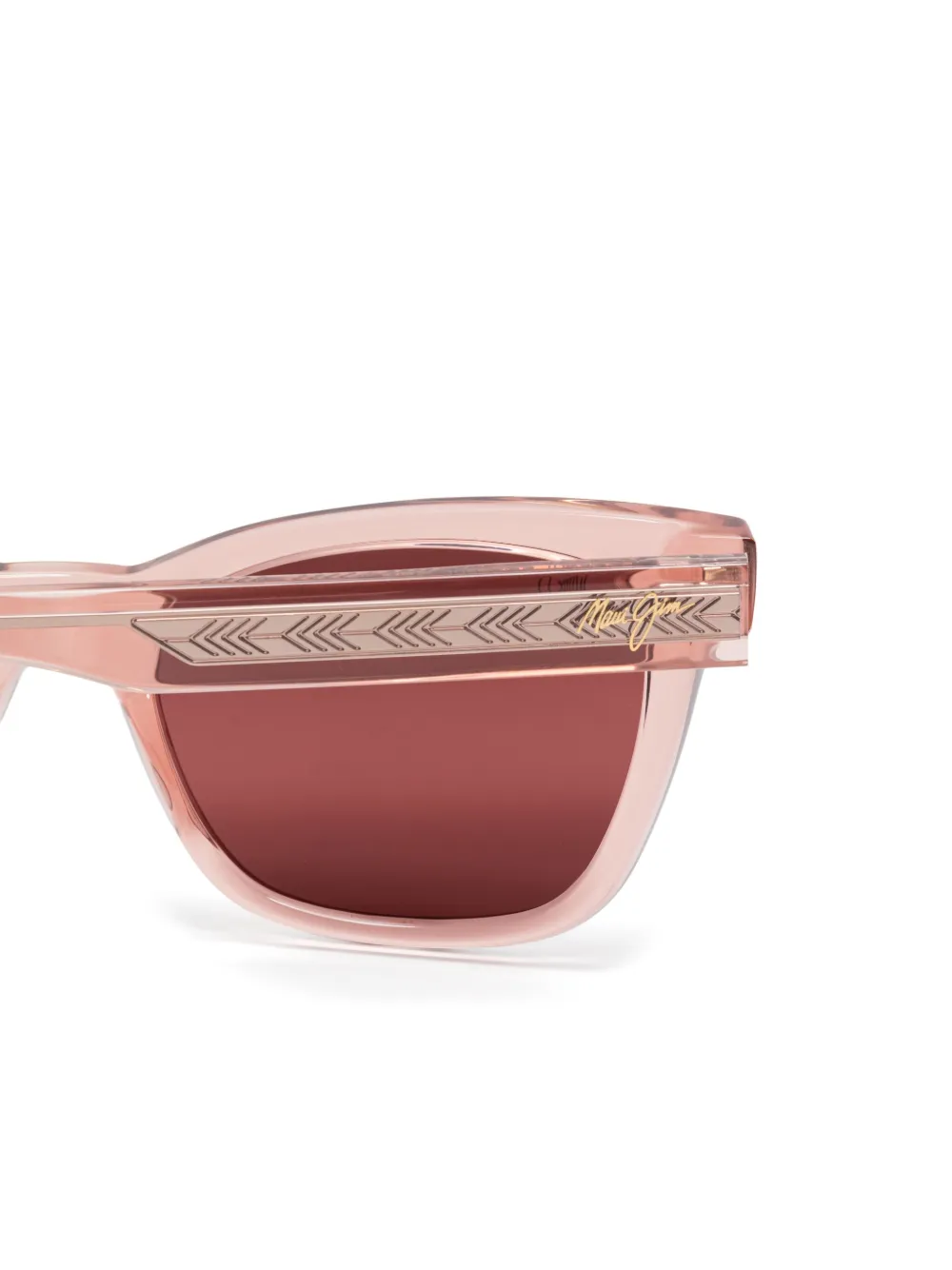 Maui Jim Zonnebril met vierkant montuur Roze