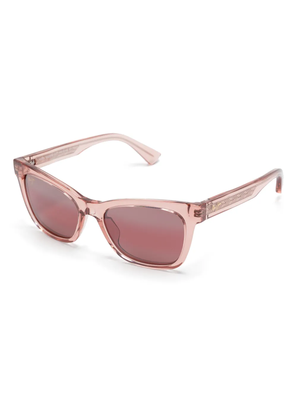 Maui Jim Zonnebril met vierkant montuur - Roze