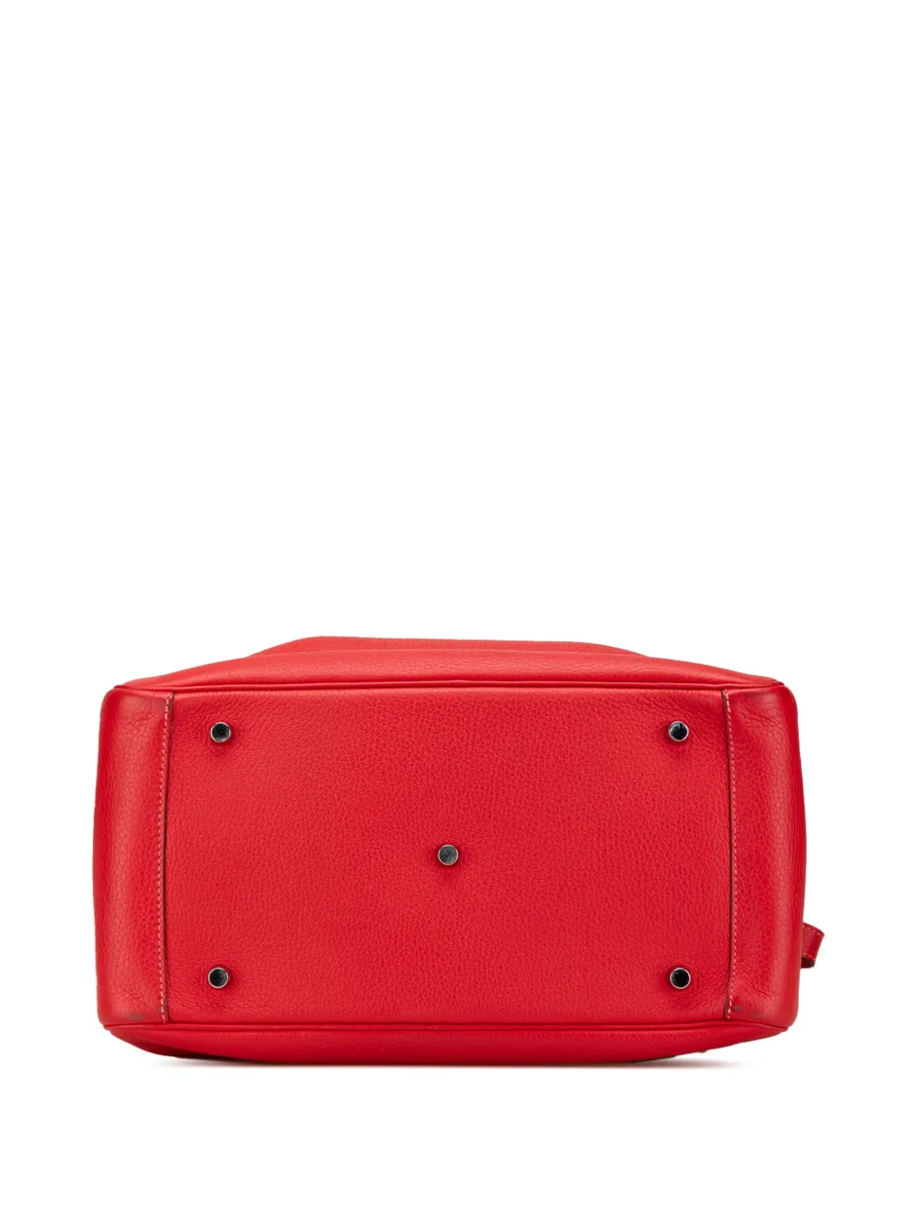 Pre-owned Hermes 2012 Clemence Lindy 34 Satchel In Red