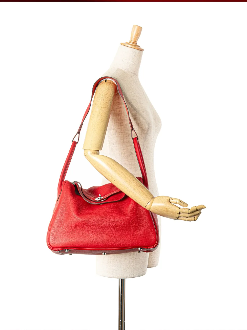 Hermès Pre-Owned 2012 Clemence Lindy 34 boekentas - Rood