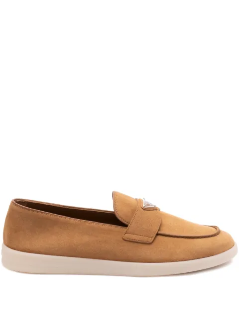 Prada suede loafers