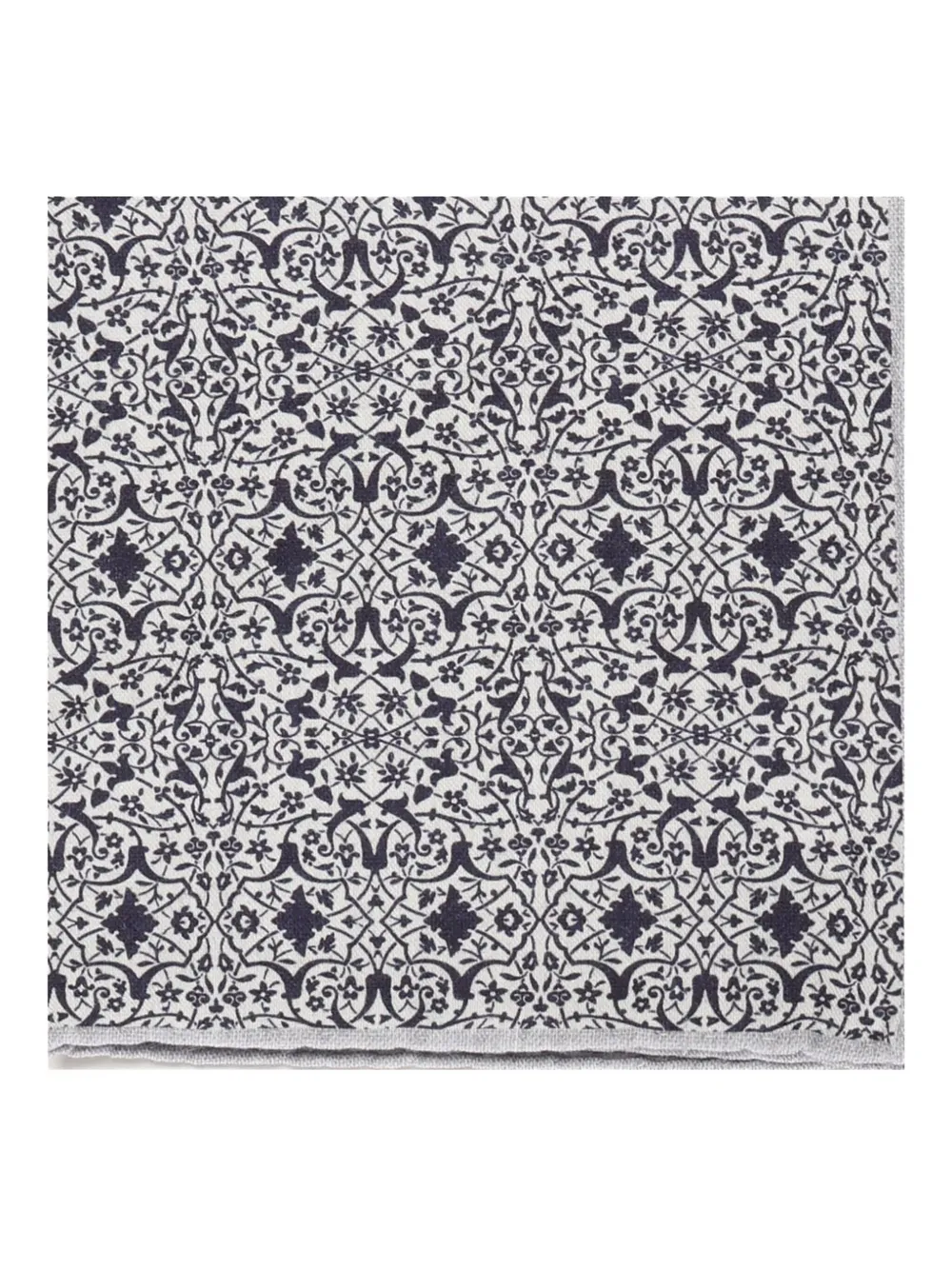 Eleventy Floral-pattern Scarf In Blue