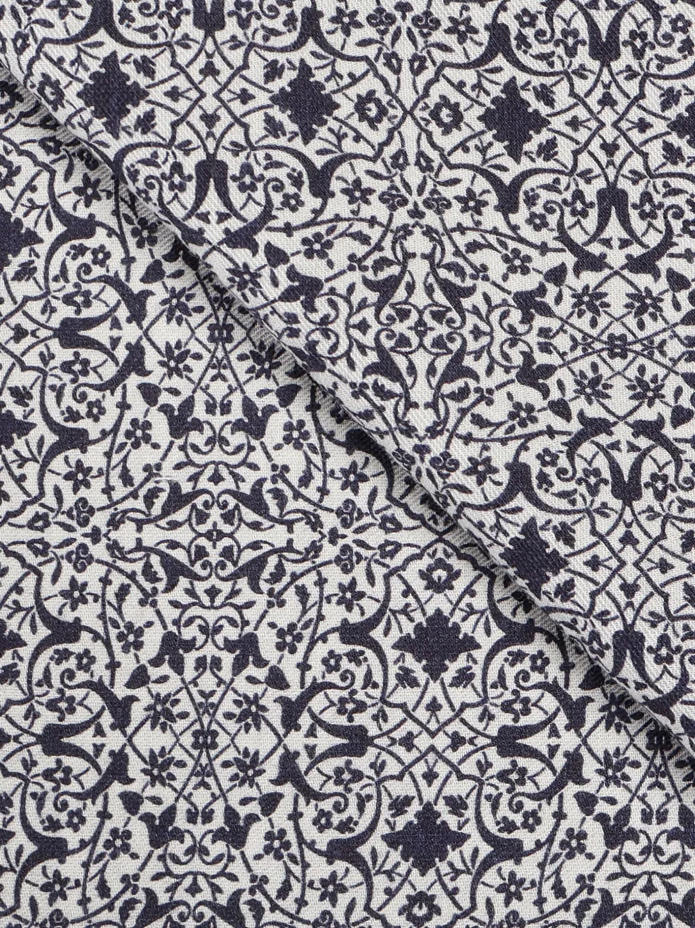 Eleventy Sjaal met bloemenprint Blauw