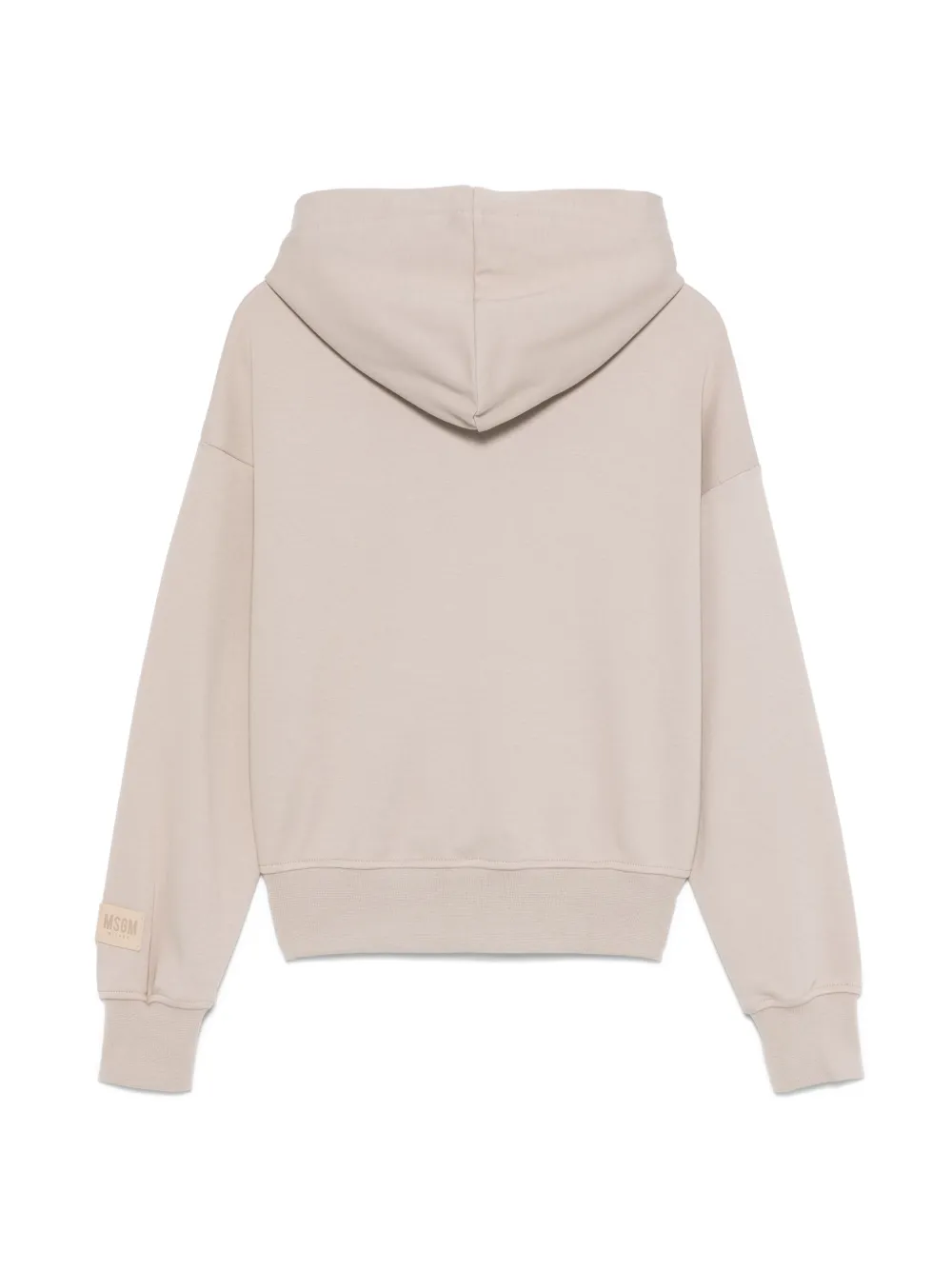 MSGM Kids Hoodie met logoprint - Beige