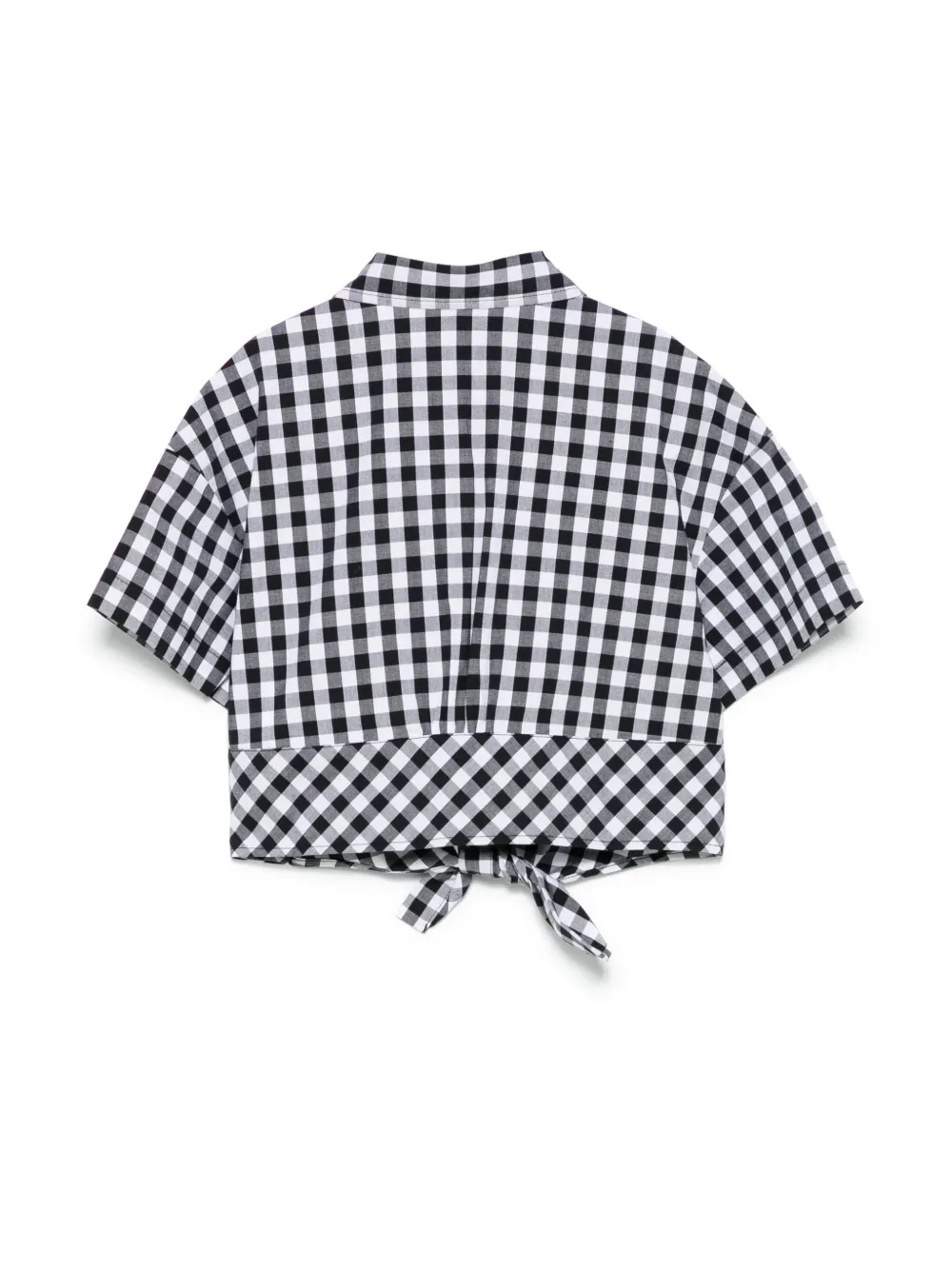 Moschino Kids Shirt met gingham ruit - Zwart