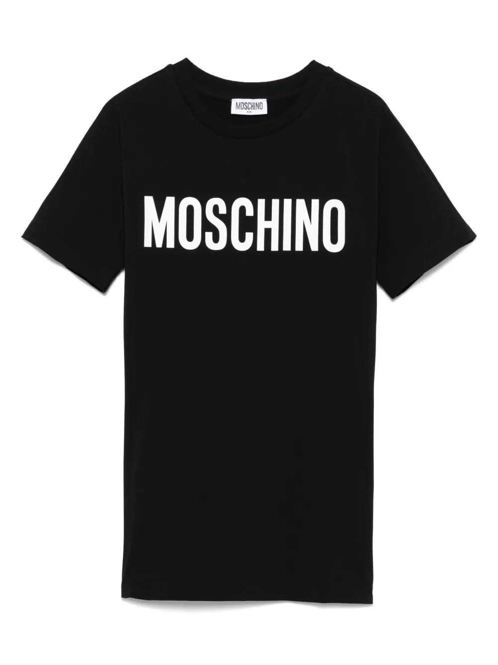 Moschino Kids Jurk met logoprint Zwart