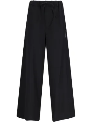 パンツ MARNI Women Straight Pants 25PPAMA0540S0TCX28 00N99 BLACK Marni Black Straight-leg Trousers In 00n99 Black | ModeSens