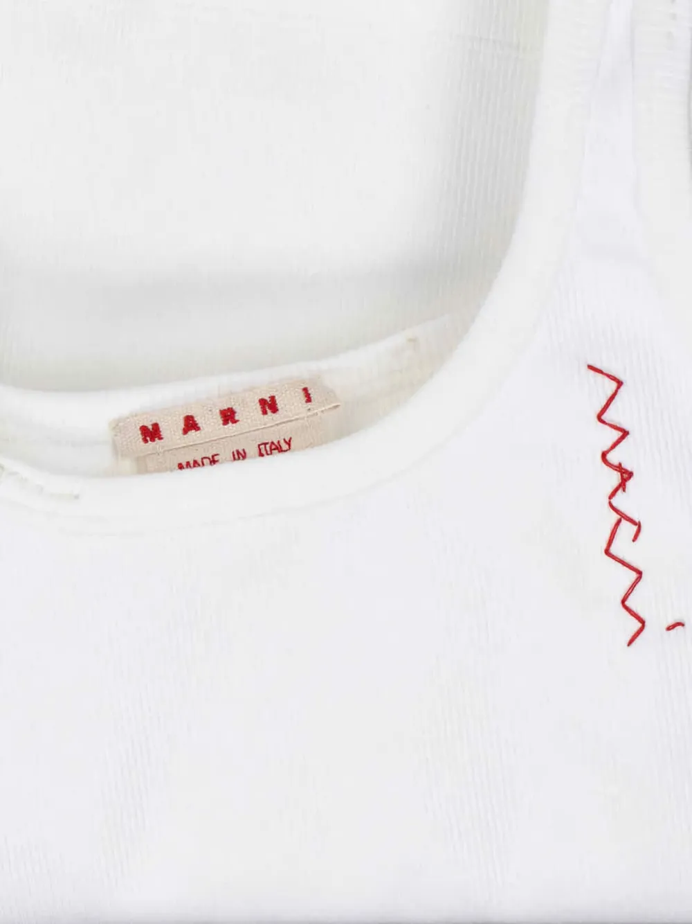 Marni Tanktop met logo Wit