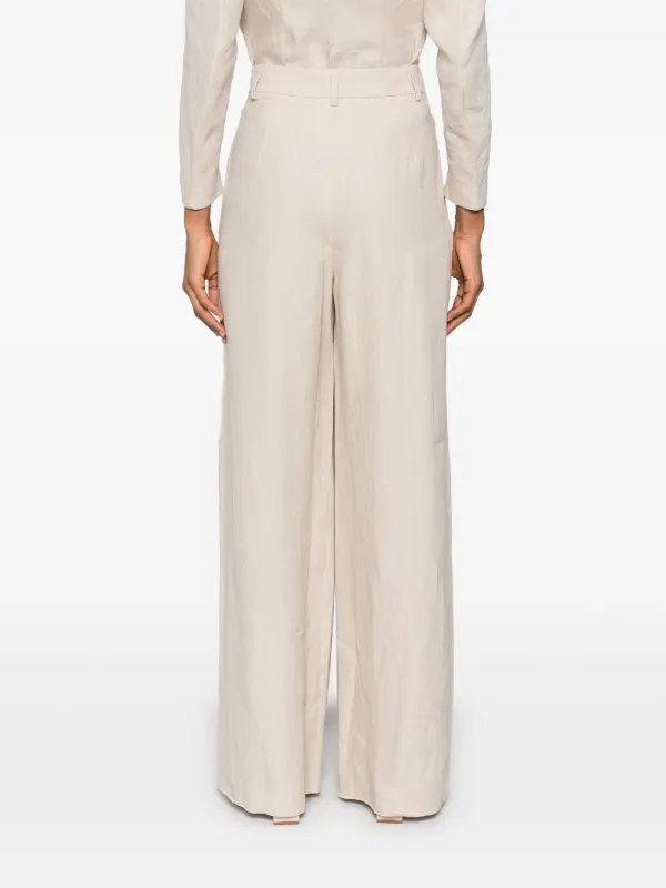 Giorgio Armani ワイドパンツ | ニュートラル | FARFETCH JP