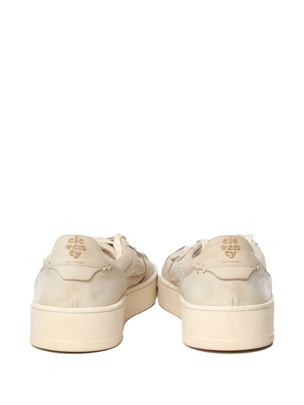 Eleventy leather sneakers Neutrals