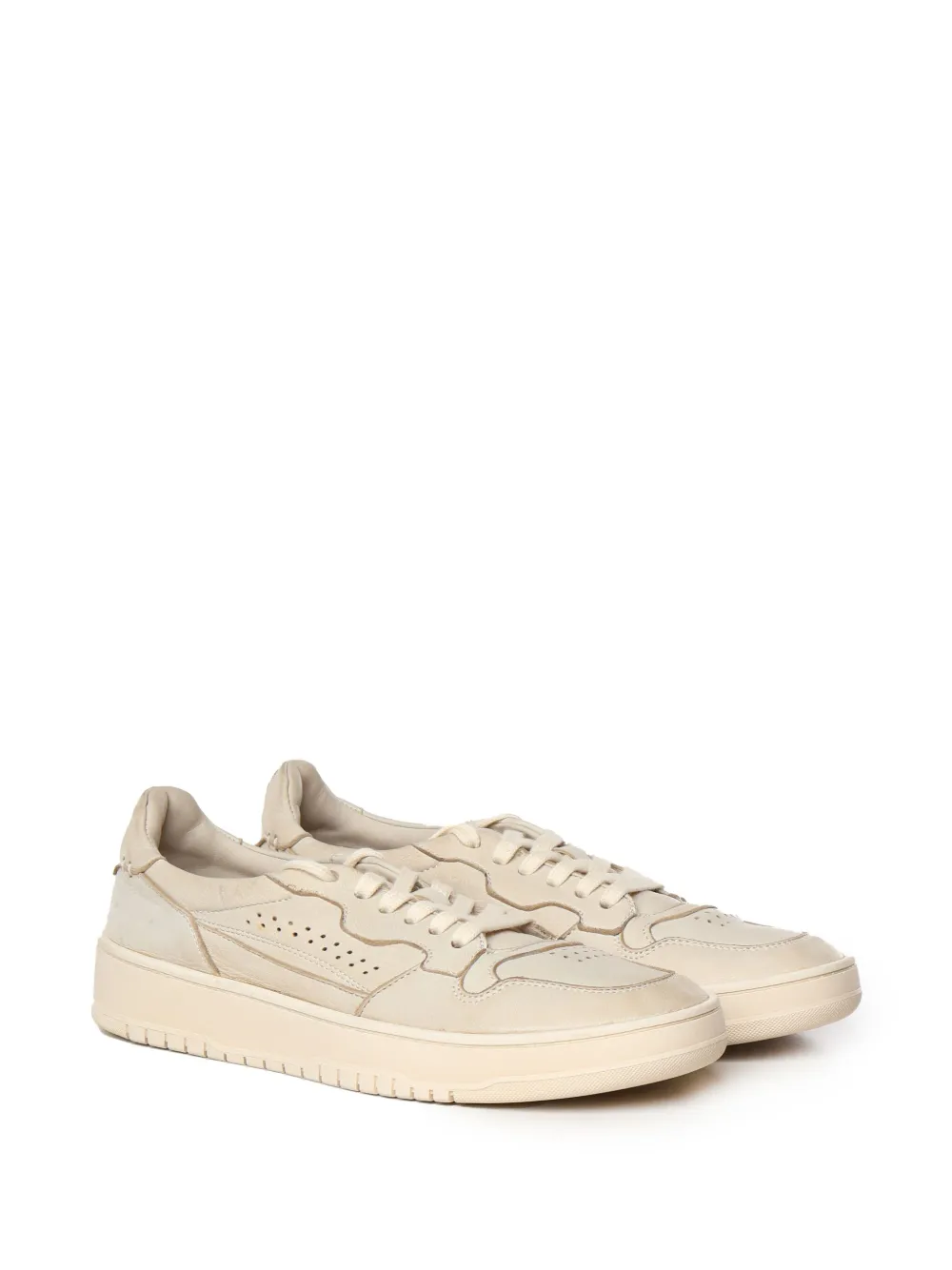 Eleventy leather sneakers Neutrals