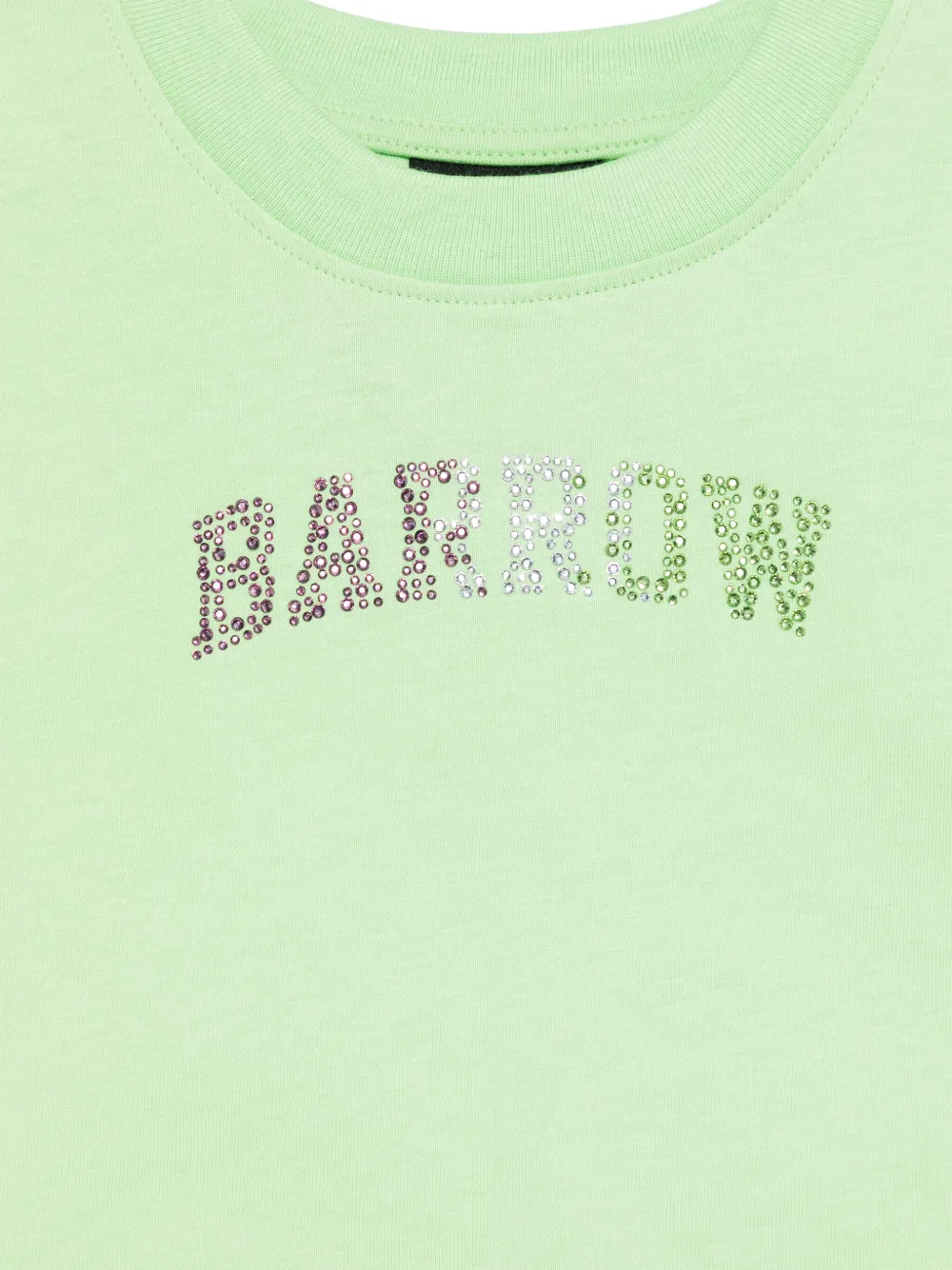 Barrow kids Cropped T-shirt verfraaid met logo Groen