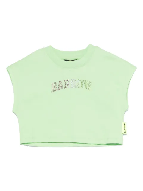 Barrow kids logo-embellished cropped t-shirt