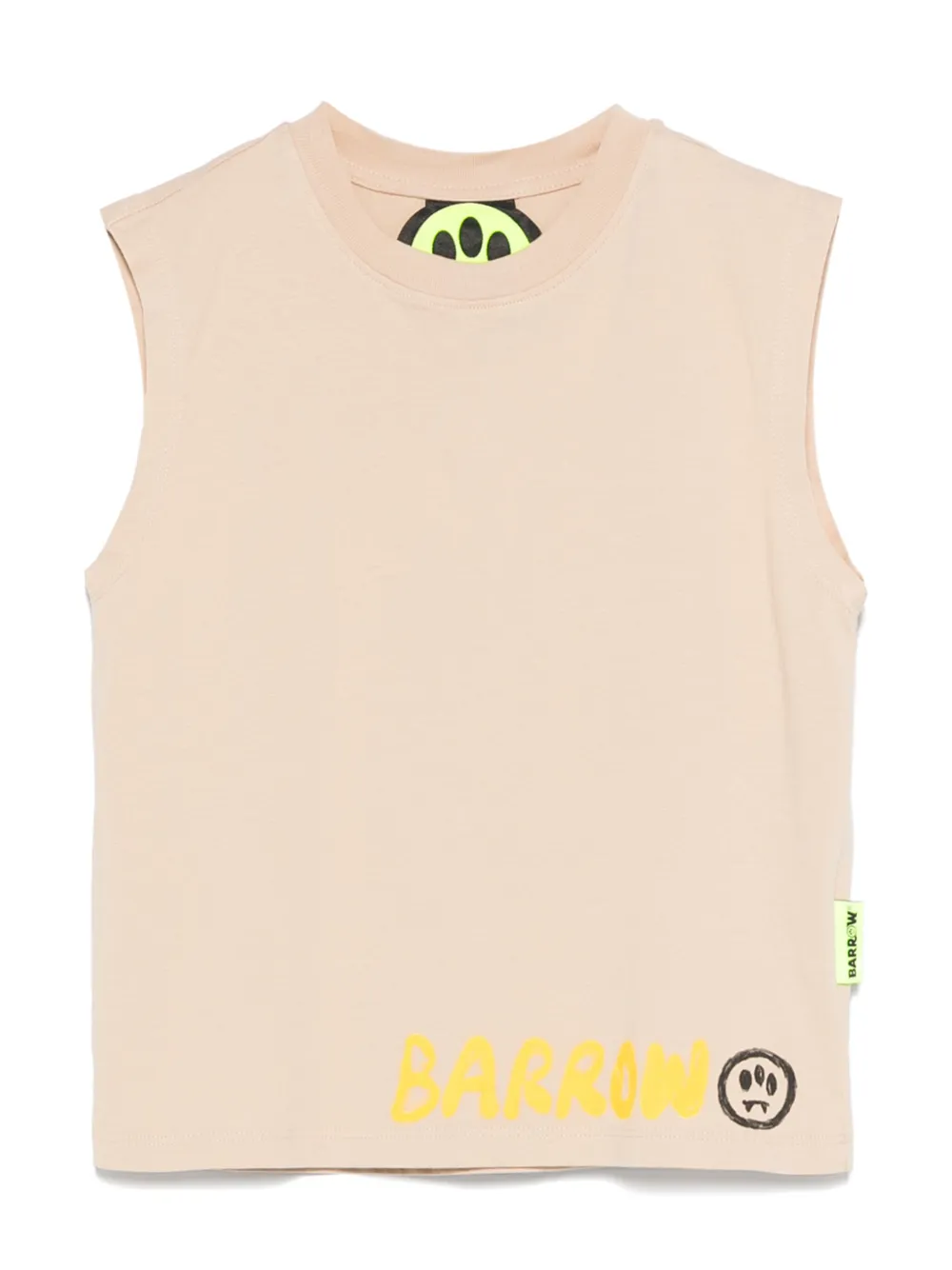 Barrow Logo-print Tank Top In Neutrals