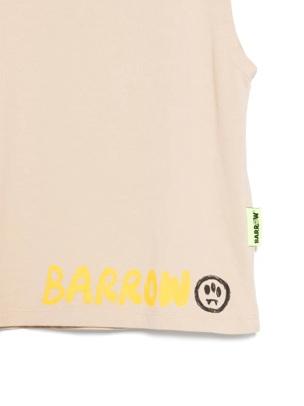 Barrow kids Tanktop met logoprint Beige