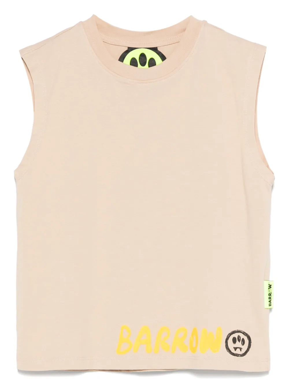 Barrow kids Tanktop met logoprint Beige