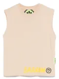 Barrow kids logo-print tank top - Neutrals