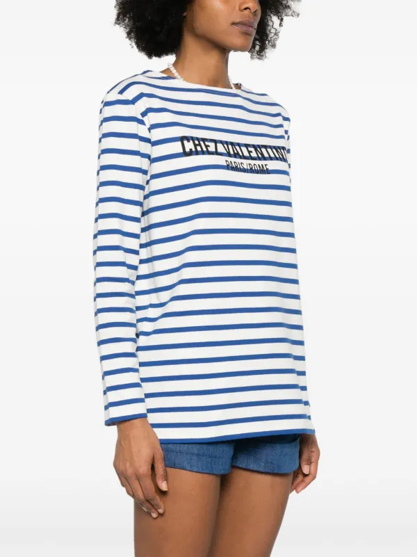 Valentino Garavani シェ ヴァレンティノ ロングTシャツ | ブルー