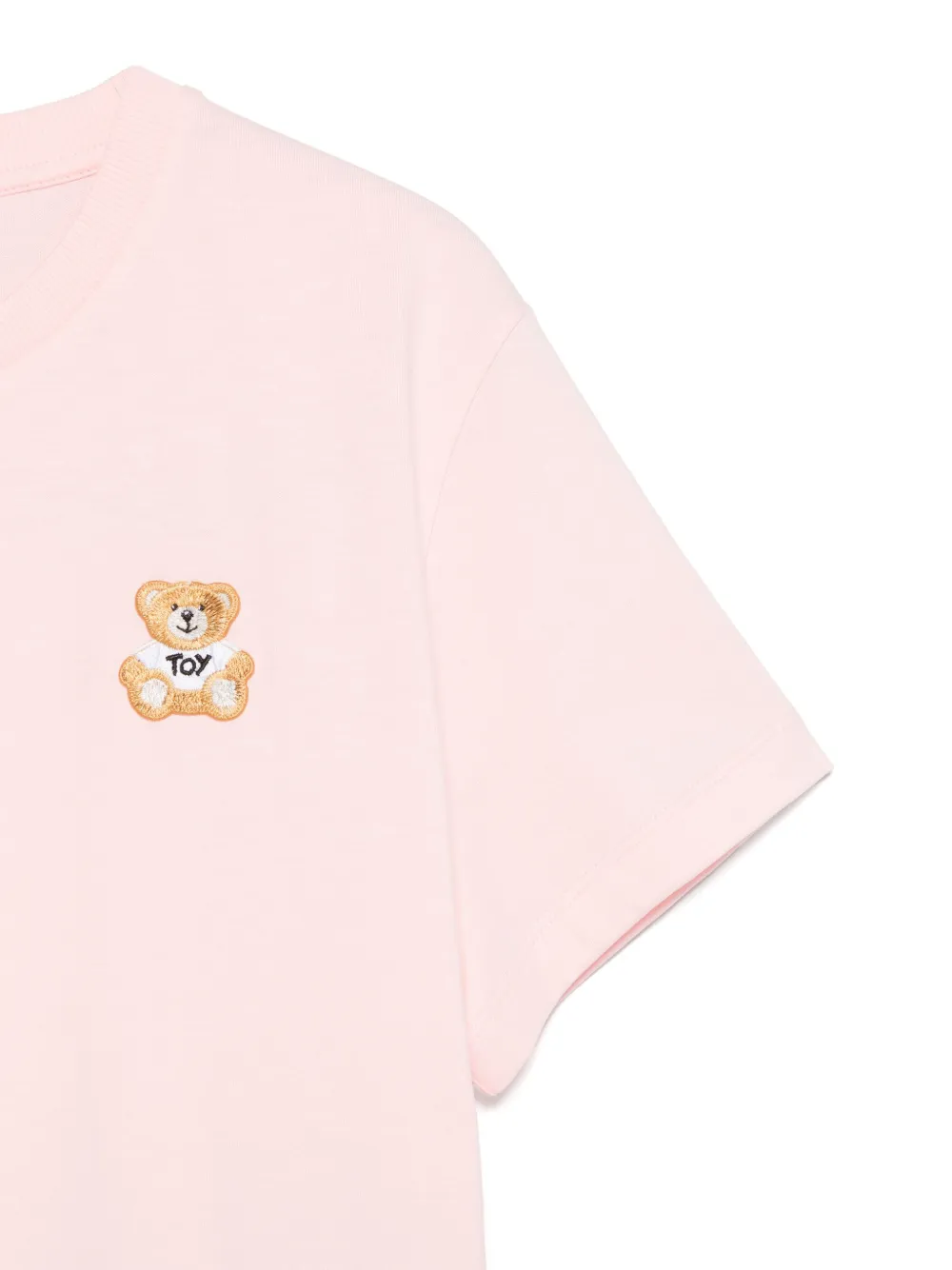 Moschino Kids T-shirt met Leo Teddy-patch Roze