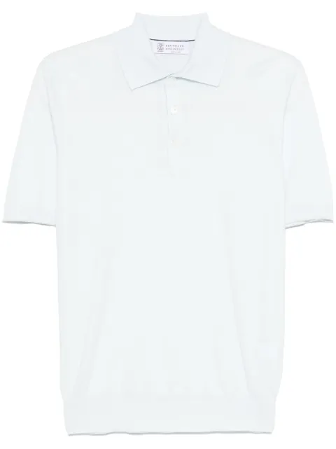 Brunello Cucinelli fine-knit polo shirt