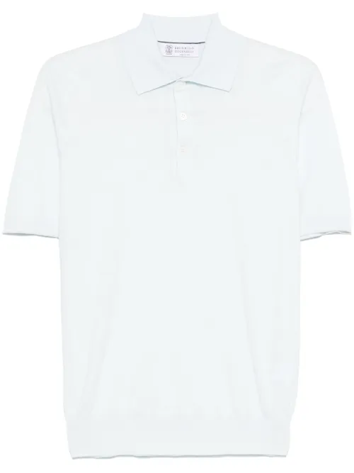 Polo en maille fine - Brunello Cucinelli - Modalova