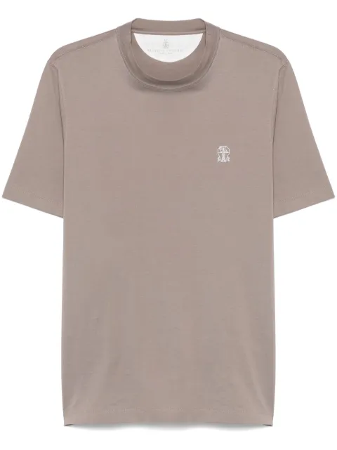 Brunello Cucinelli playera con logo estampado