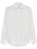 Brunello Cucinelli geometric-pattern shirt - Grey