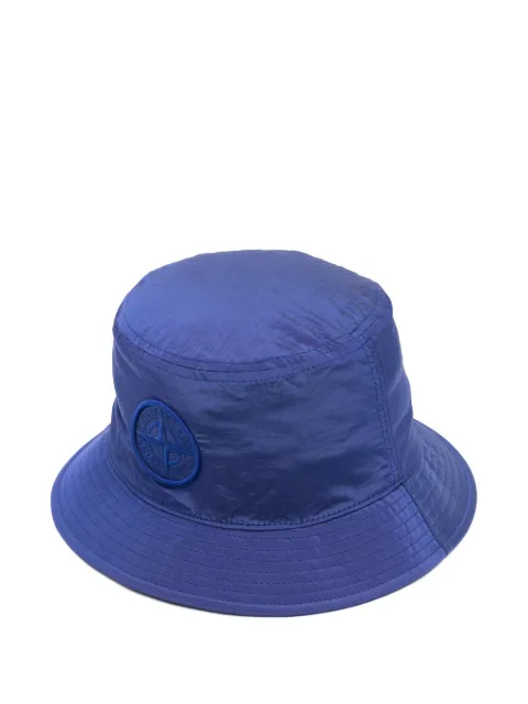 Stone Island gorro de pescador con parche Compass