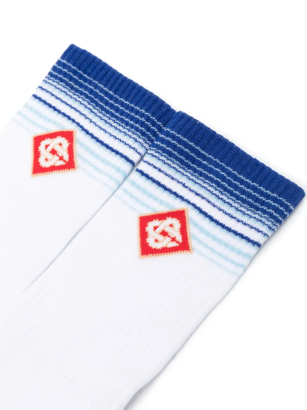 Casablanca logo-jacquard socks - Wit