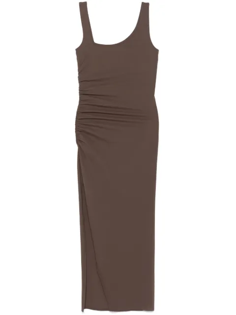 Patrizia Pepe vestido midi con detalle fruncido