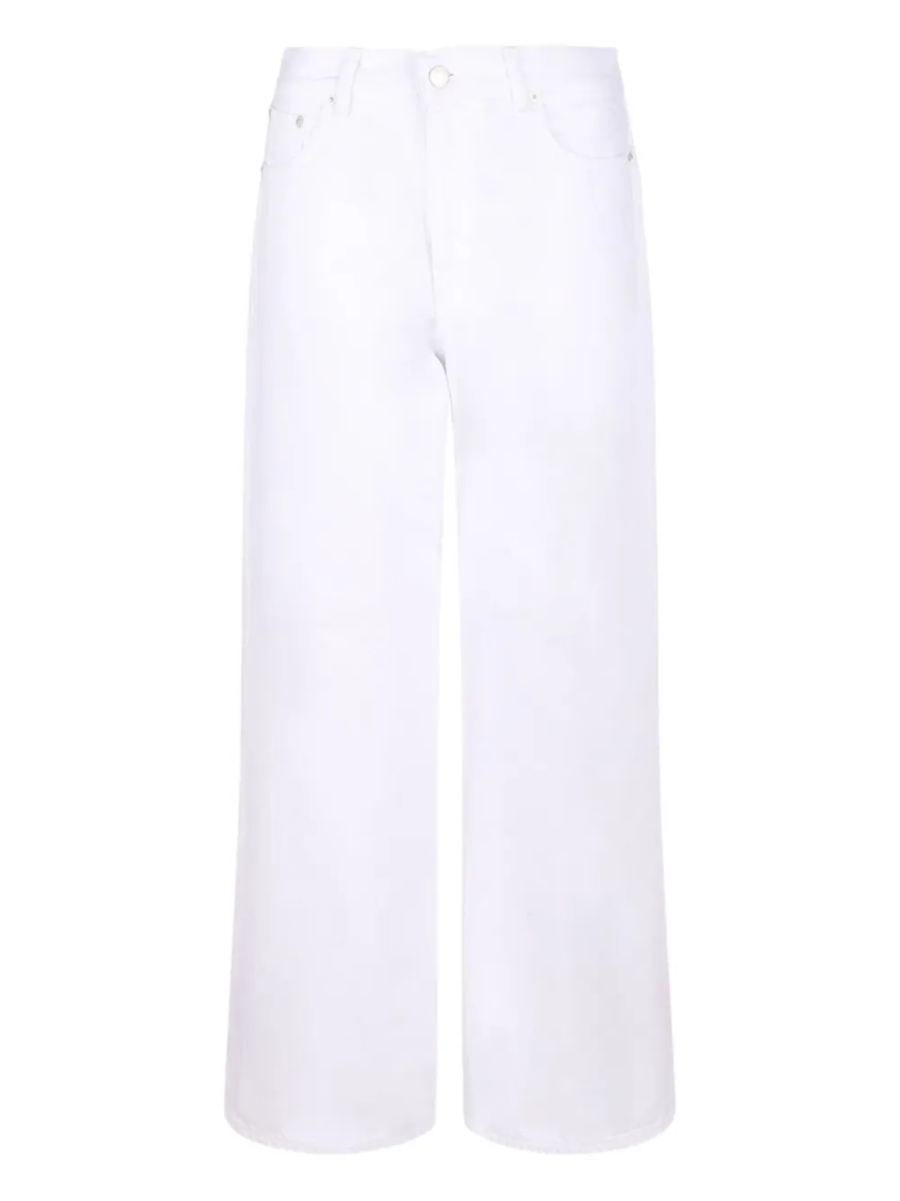 Haikure buttoned wide-leg jeans | White | Image 1