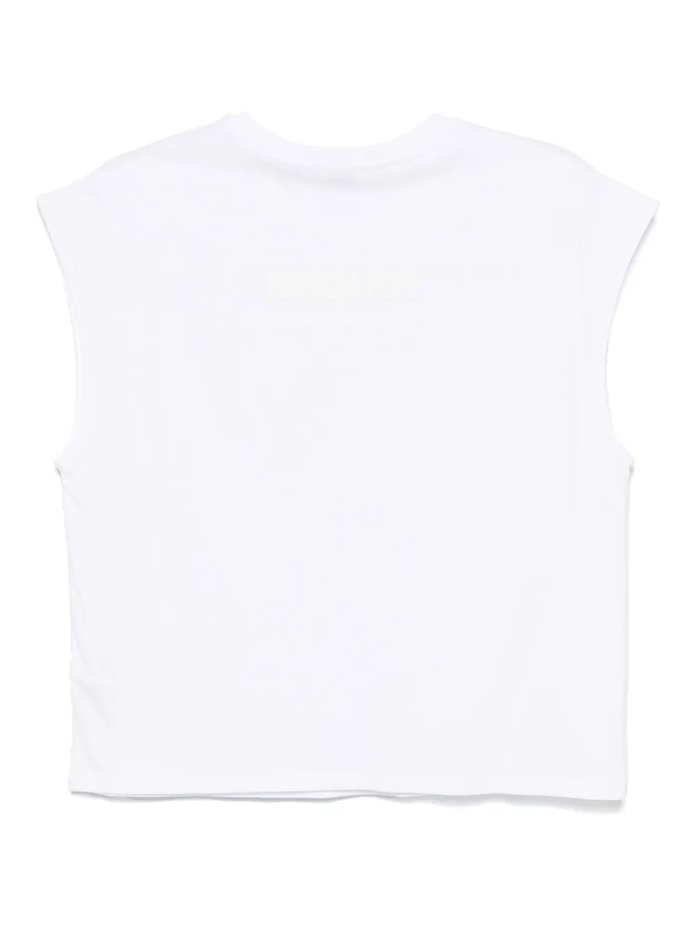 Patrizia Pepe T-shirt met geborduurd logo - Wit