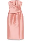 Alberta Ferretti strapless midi dress - Pink