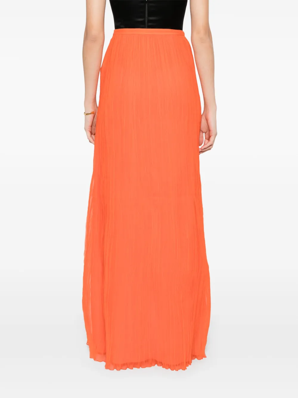 Alberta Ferretti Zijden midi-rok Oranje