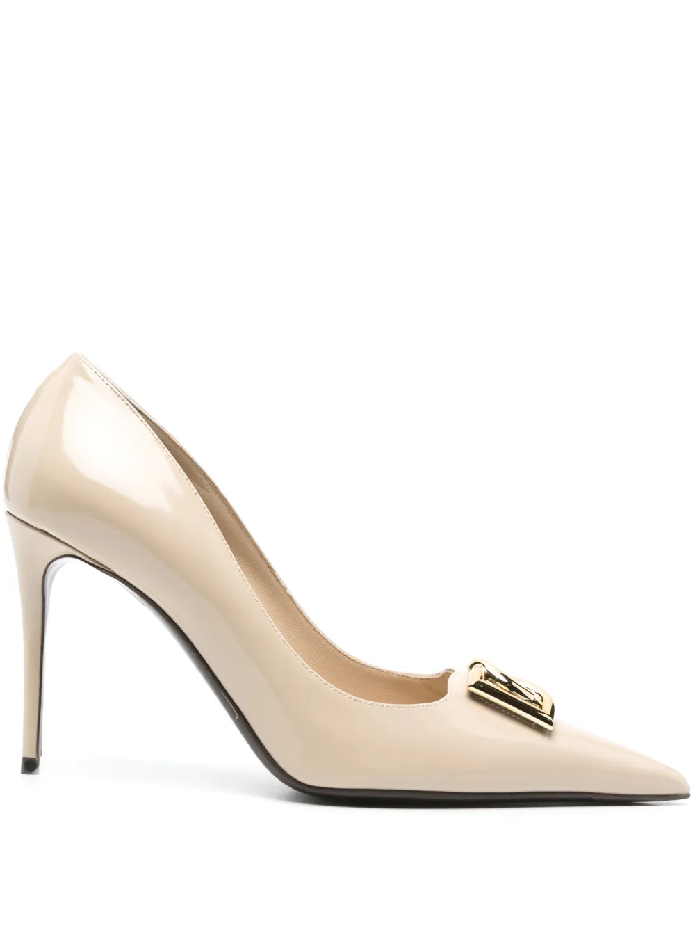 Dolce & Gabbana 90mm leather pumps Neutrals