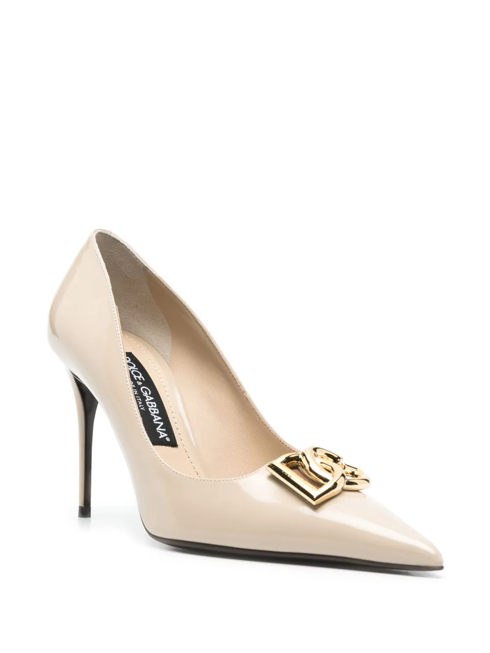 Dolce & Gabbana 90mm leather pumps Neutrals