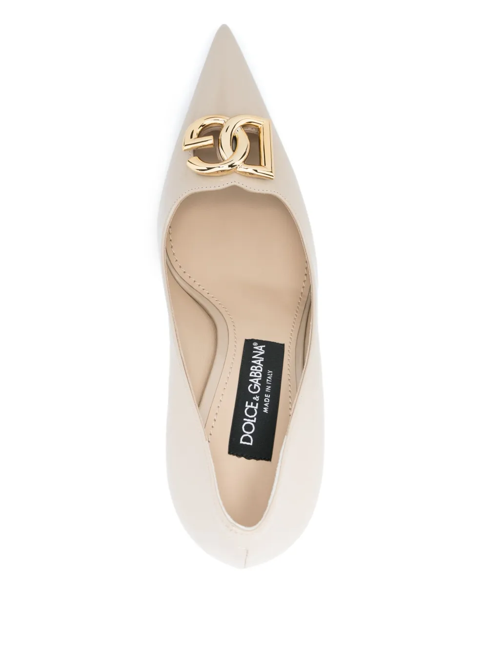 Dolce & Gabbana 90mm leather pumps Neutrals