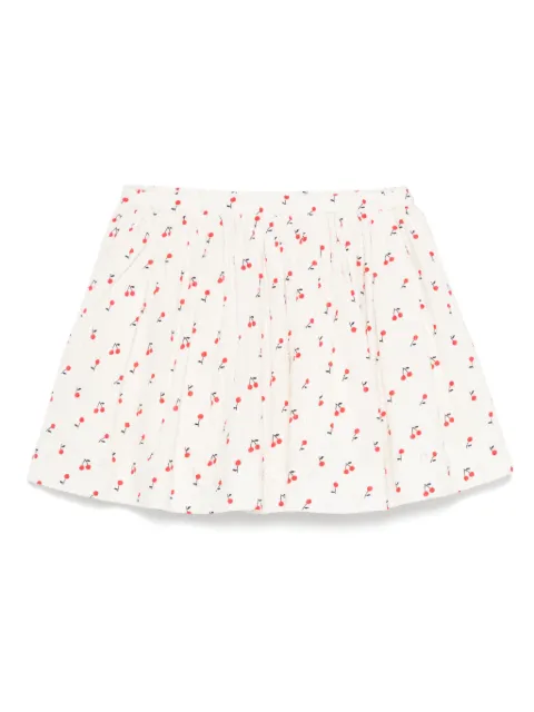 Bonpoint cherry-print skirt