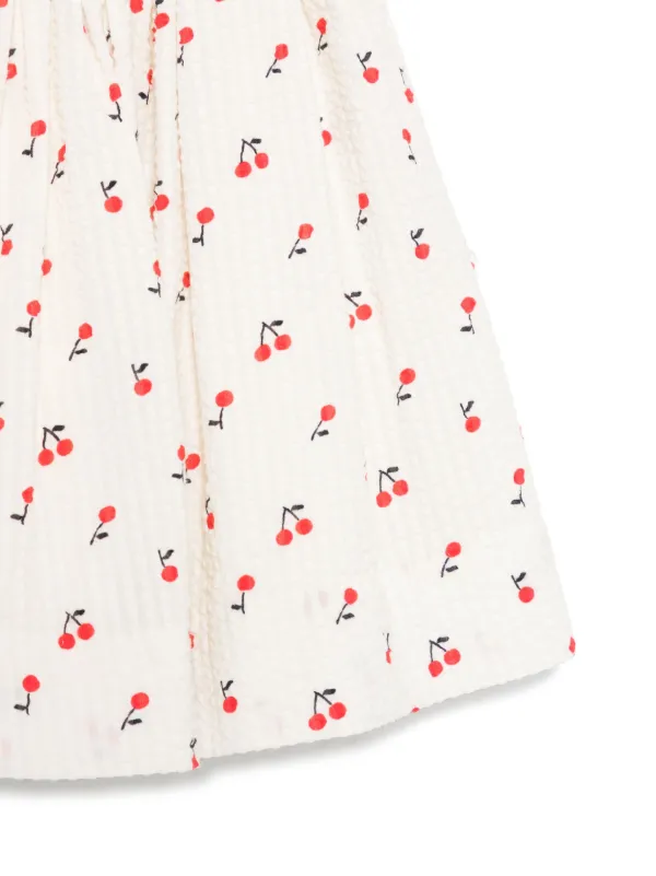 Bonpoint チェリープリント スカート | ホワイト | FARFETCH JP