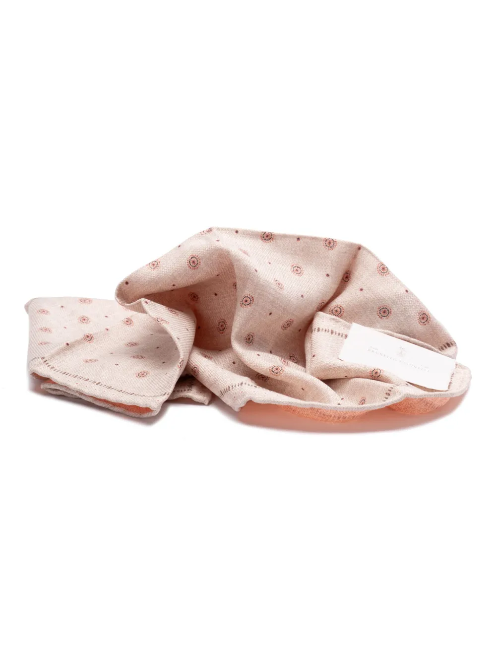 Brunello Cucinelli Sjaal met grafische print Beige