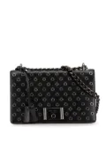 Prada Pre-Owned 2010-2024 Soft Calf Grommet Lock Flap Chain shoulder bag - Black