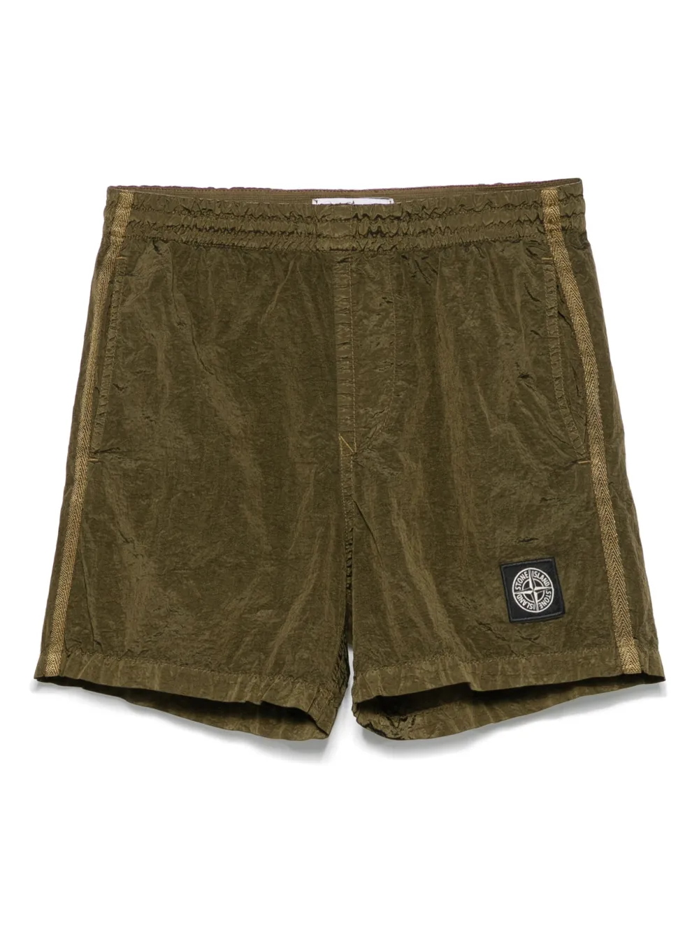 Stone Island Junior Bermuda com patch de bússola | Verde | Image 1
